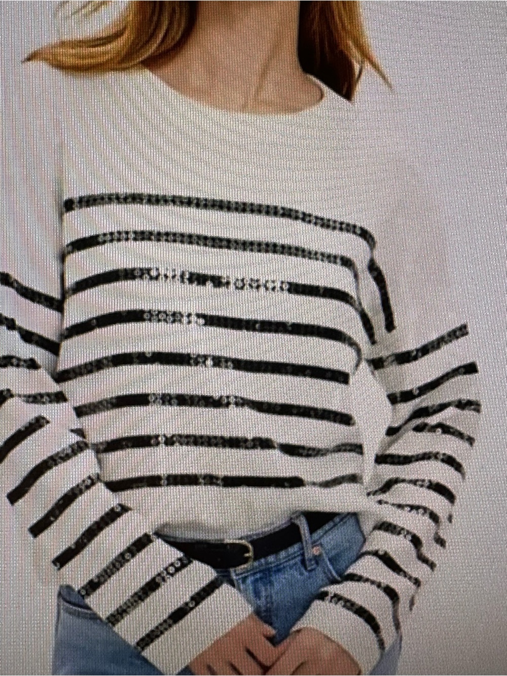 LOFT Cream Ribbed Knit Sweater